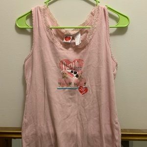 Vintage I Love Lucy tank top fits Size L baby pink